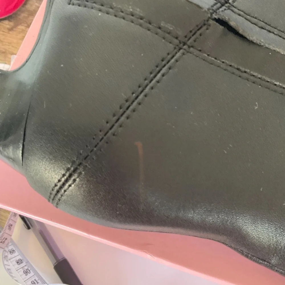 New Intentionally Blank x Anthropologie DELUCA 7 Black Soft‎ Leather Over Knee